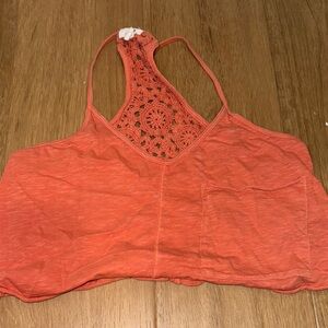 Aerie Orange Crop Cut Out Tank Top brand new no tags just has been washed